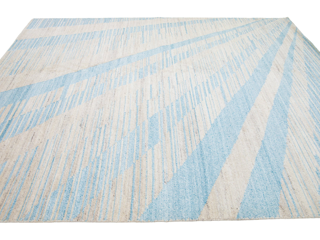 Modern Moroccan Wool Rug 8 X 10