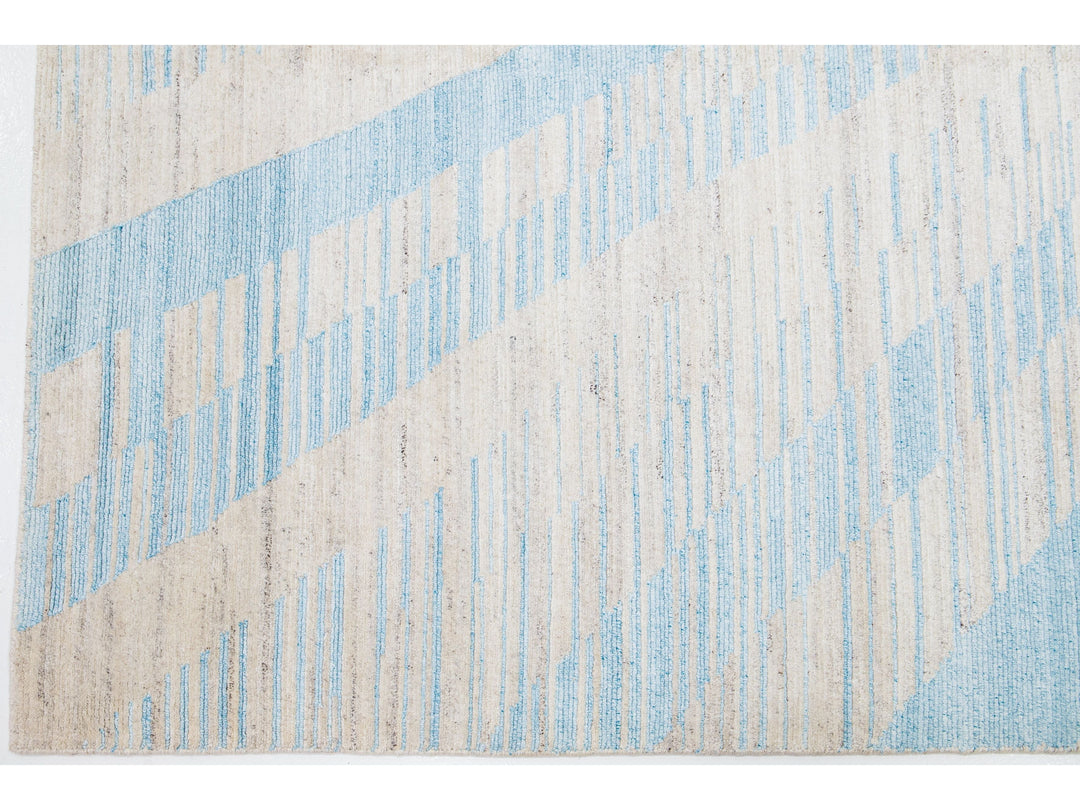 Modern Moroccan Wool Rug 8 X 10