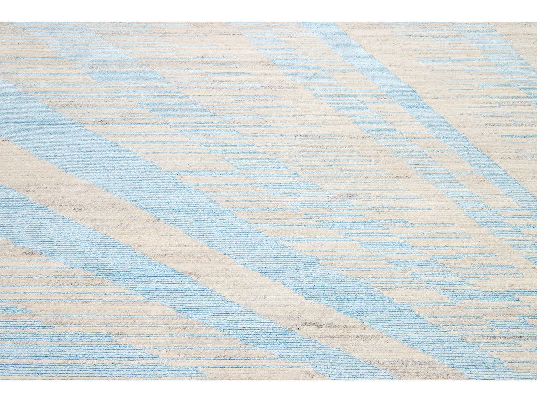 Modern Moroccan Wool Rug 8 X 10