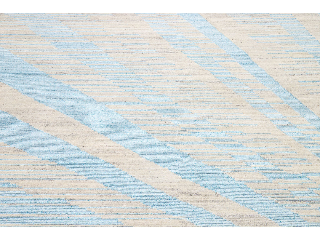 Modern Moroccan Wool Rug 8 X 10