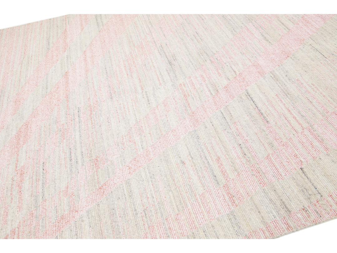 Modern Moroccan Wool Rug 8 X 10