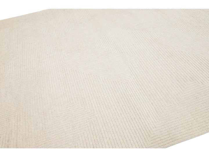 Modern Moroccan Wool Rug 8 X 10
