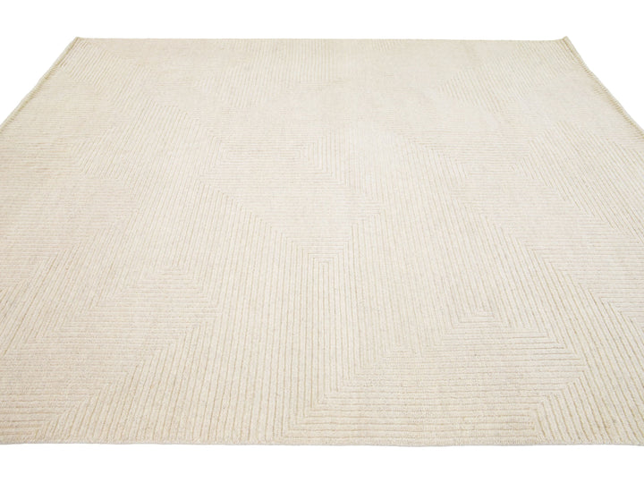 Modern Moroccan Wool Rug 8 X 10