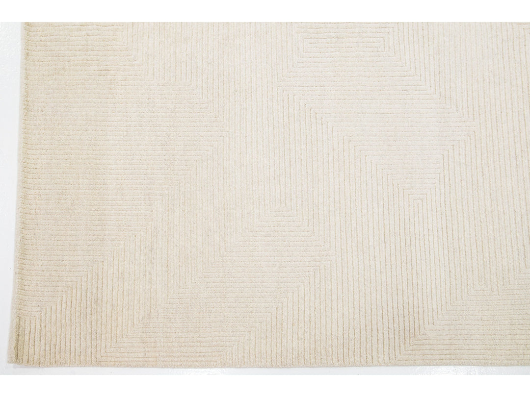 Modern Moroccan Wool Rug 8 X 10