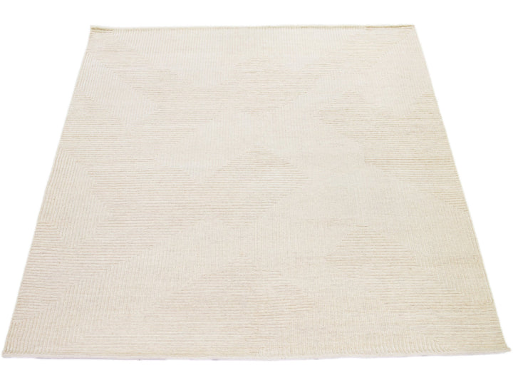 Modern Moroccan Wool Rug 8 X 10