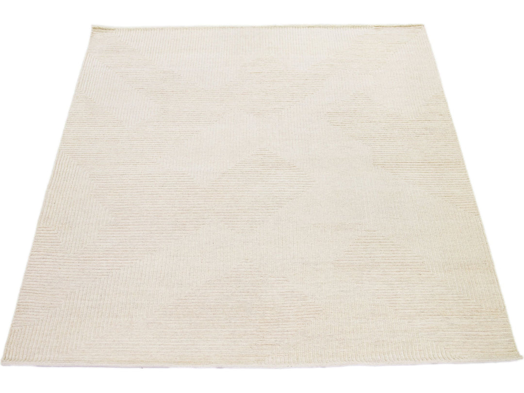 Modern Moroccan Wool Rug 8 X 10