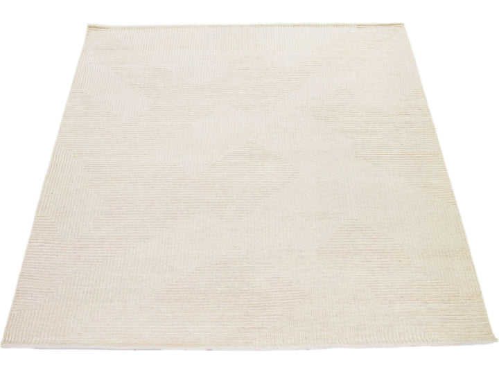 Modern Moroccan Wool Rug 8 X 10
