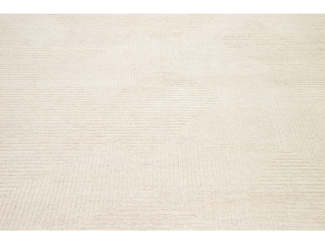 Modern Moroccan Wool Rug 8 X 10