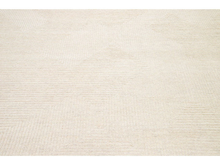 Modern Moroccan Wool Rug 8 X 10