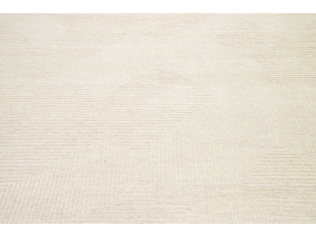 Modern Moroccan Wool Rug 8 X 10