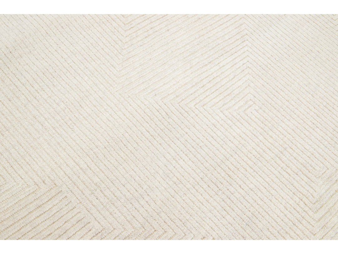 Modern Moroccan Wool Rug 8 X 10
