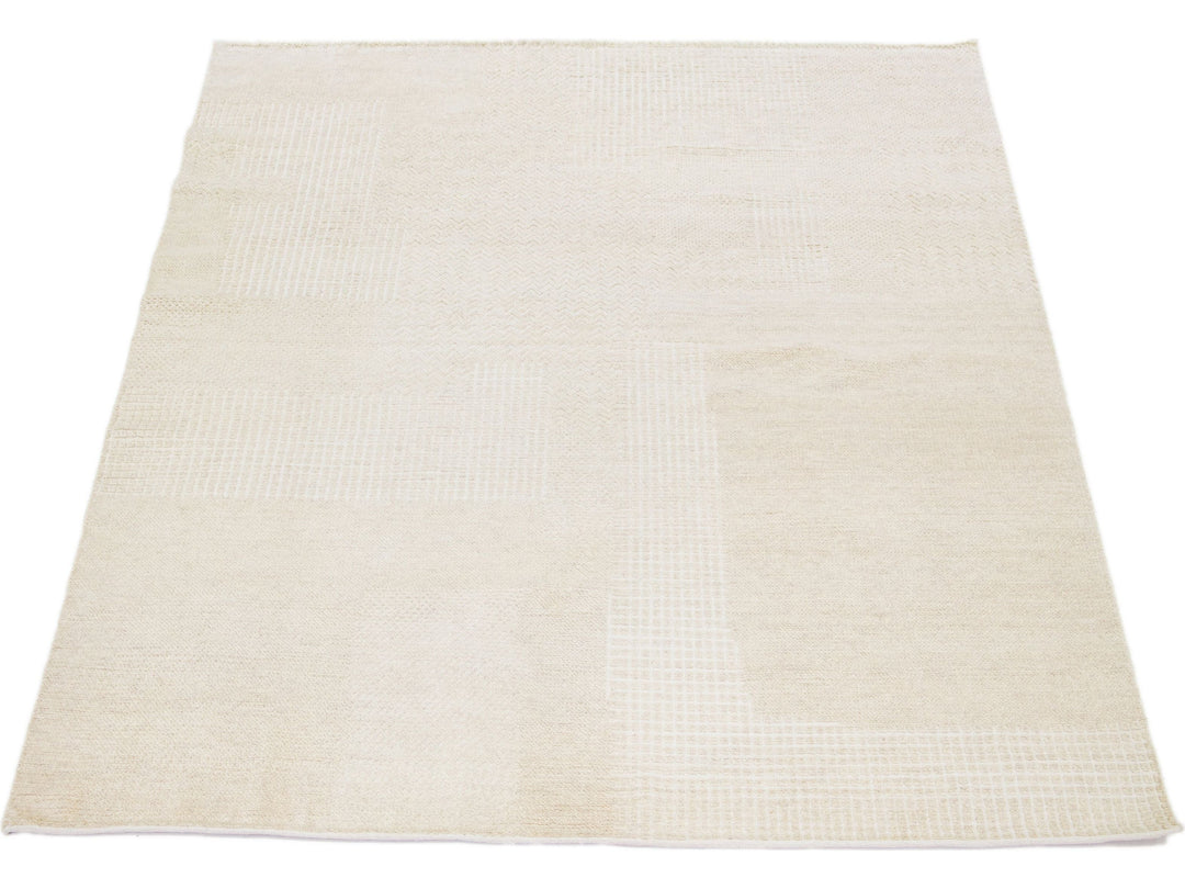 Modern Moroccan Wool Rug 8 X 10
