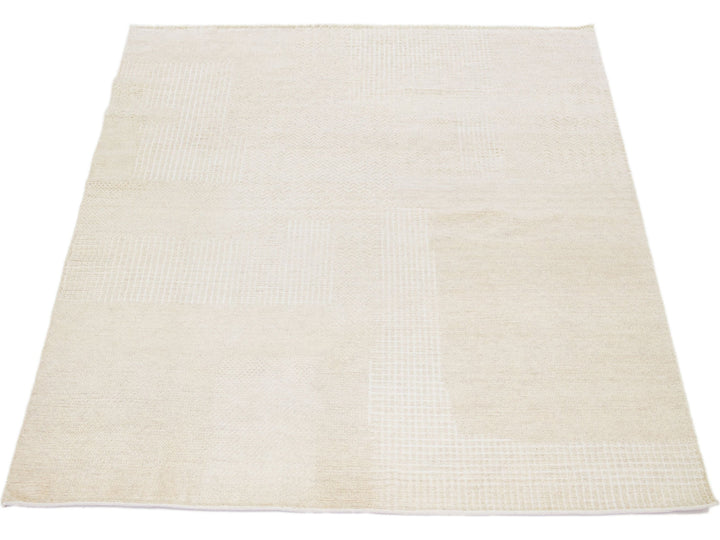 Modern Moroccan Wool Rug 8 X 10