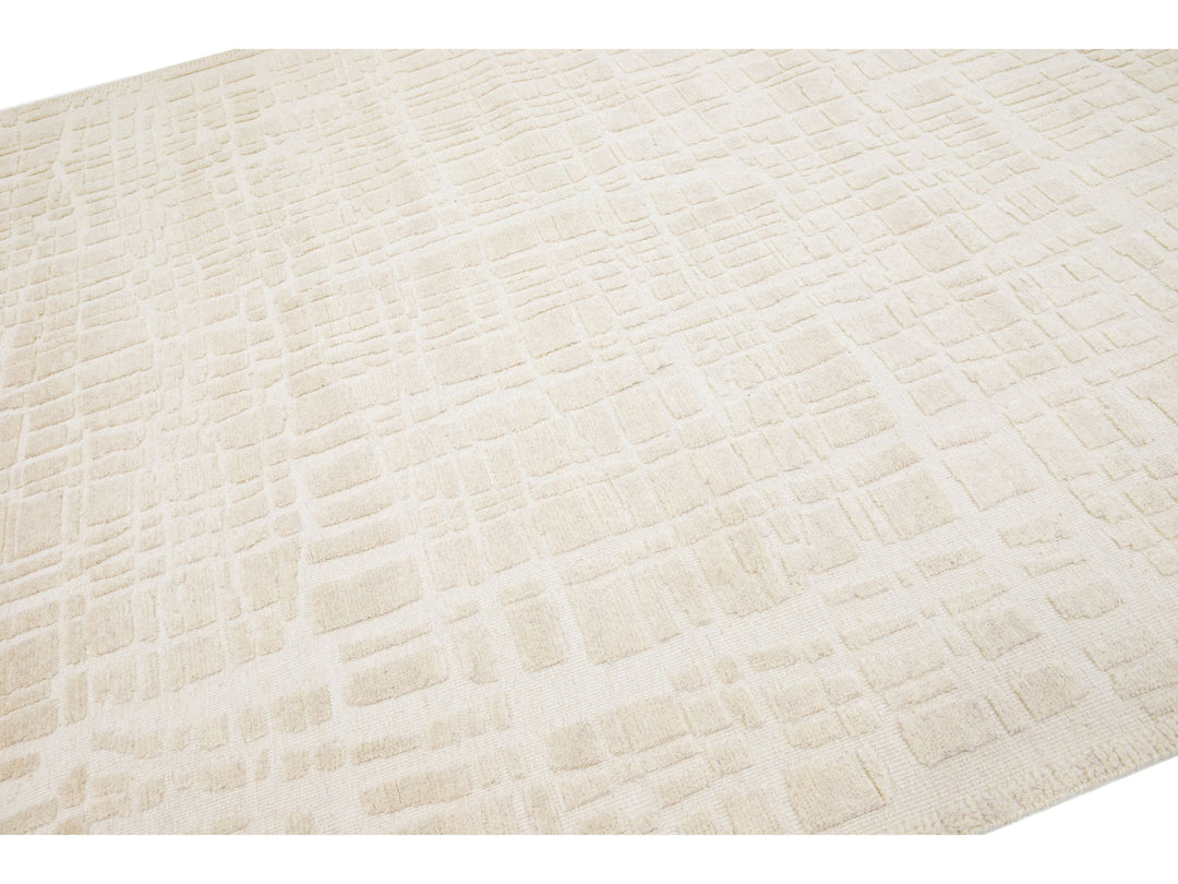 Modern Moroccan Wool Rug 8 X 10