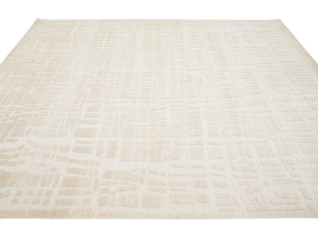 Modern Moroccan Wool Rug 8 X 10