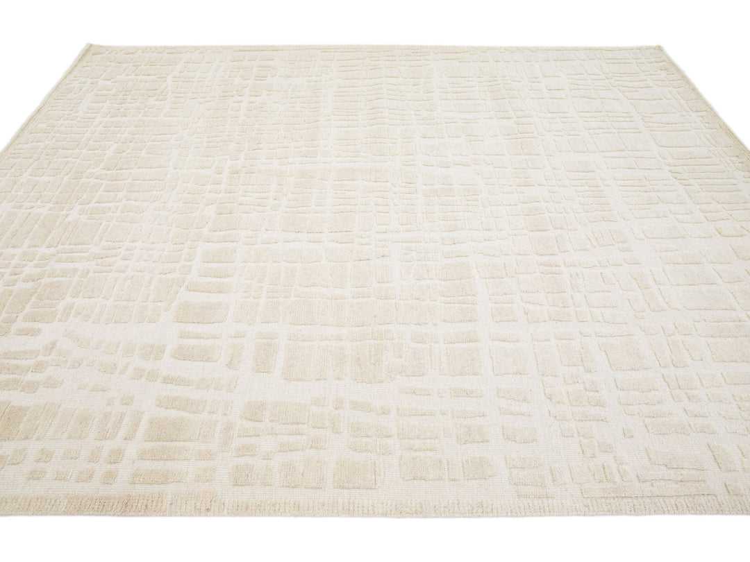 Modern Moroccan Wool Rug 8 X 10