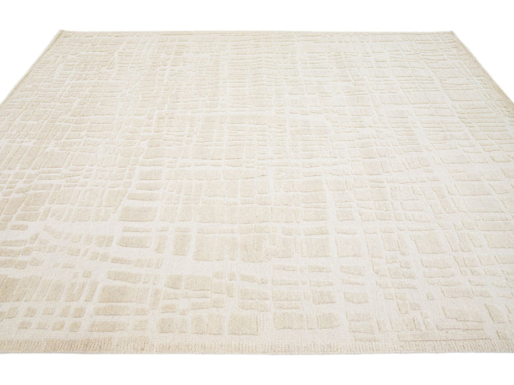 Modern Moroccan Wool Rug 8 X 10