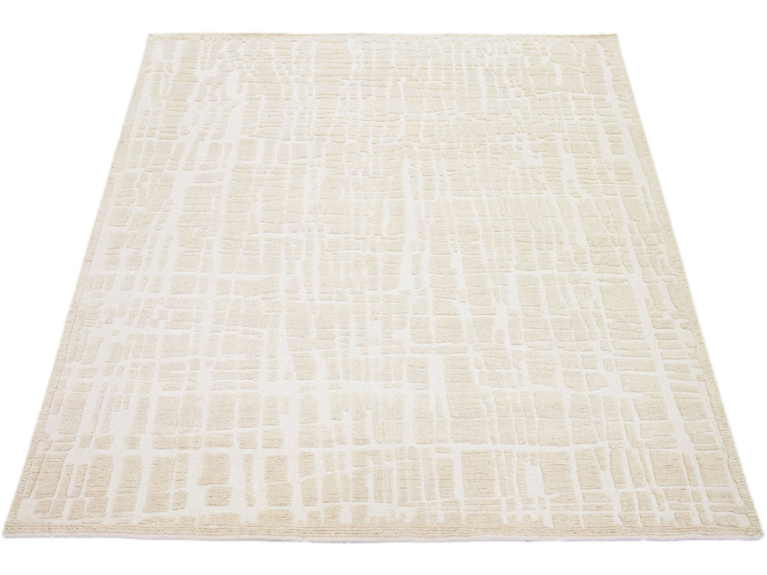Modern Moroccan Wool Rug 8 X 10