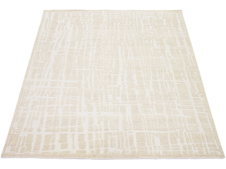 Modern Moroccan Wool Rug 8 X 10