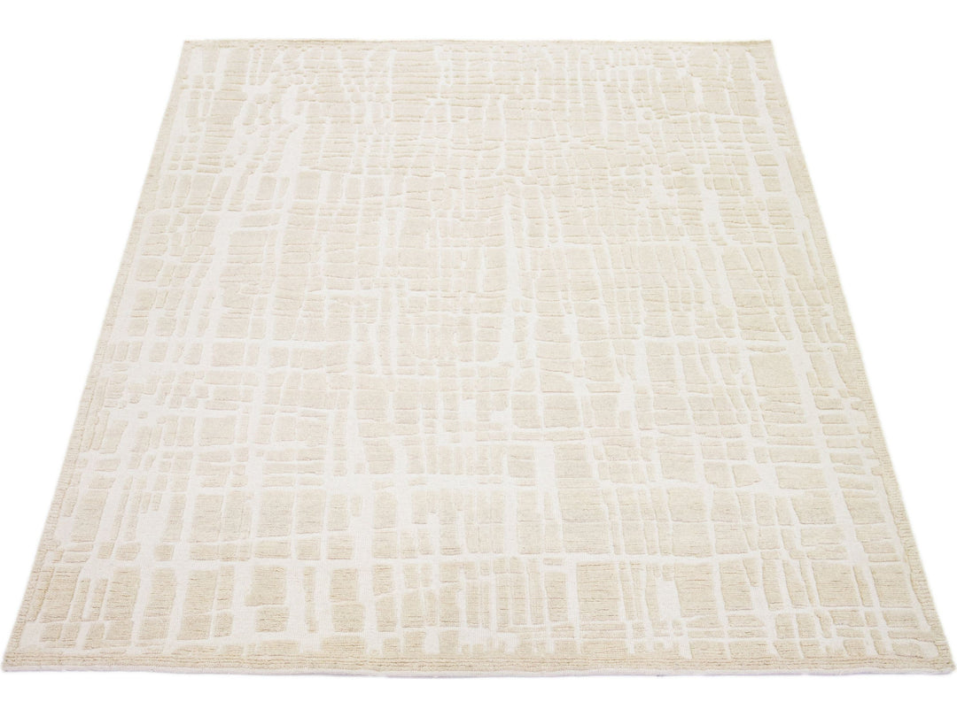 Modern Moroccan Wool Rug 8 X 10