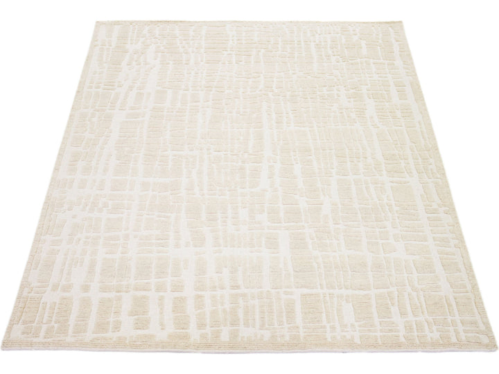 Modern Moroccan Wool Rug 8 X 10