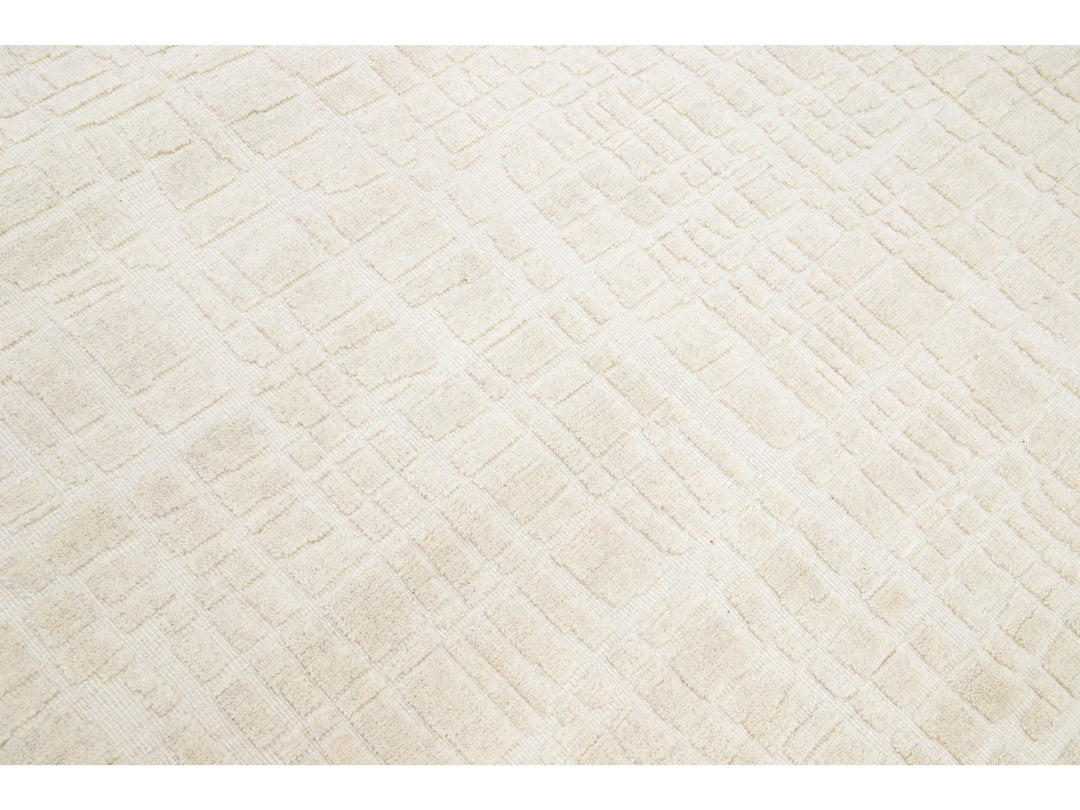 Modern Moroccan Wool Rug 8 X 10