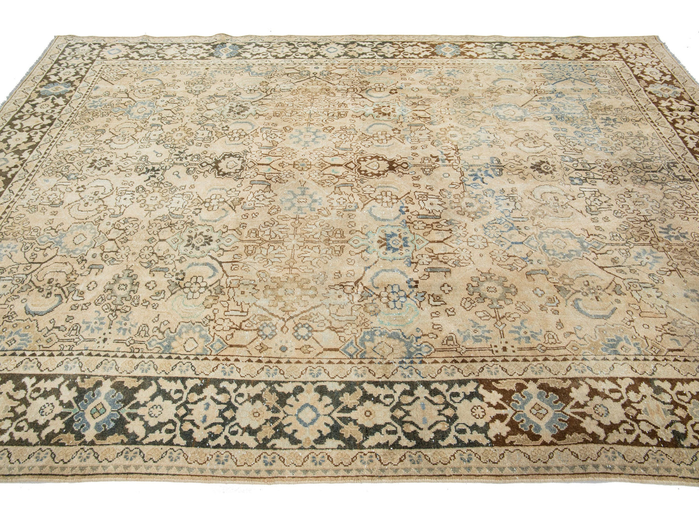 Antique Mahal Wool Rug 8 X 11