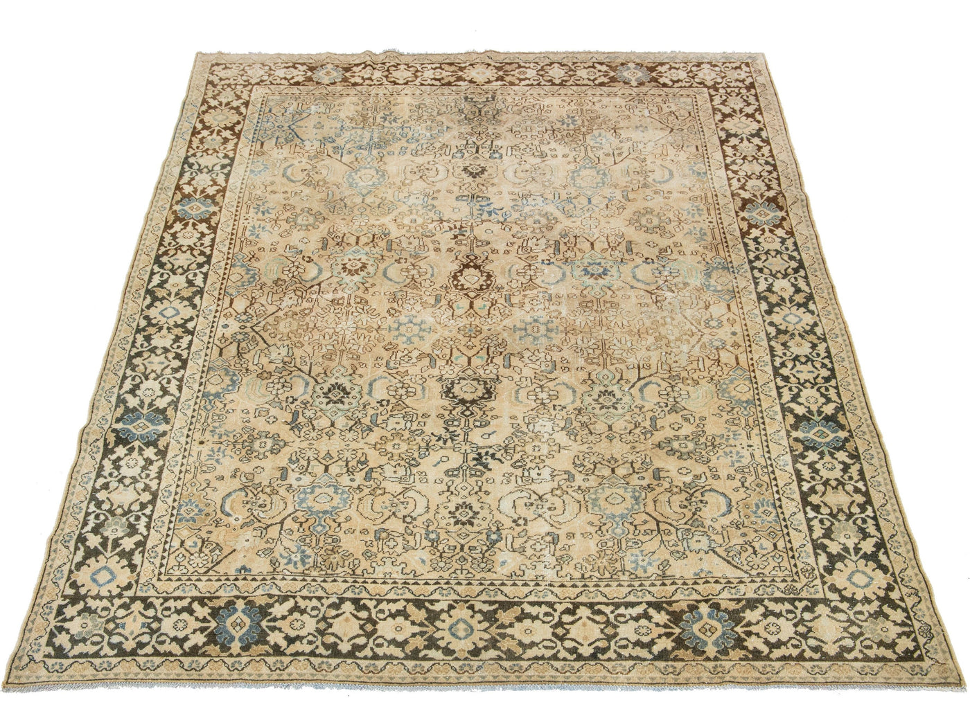 Antique Mahal Wool Rug 8 X 11