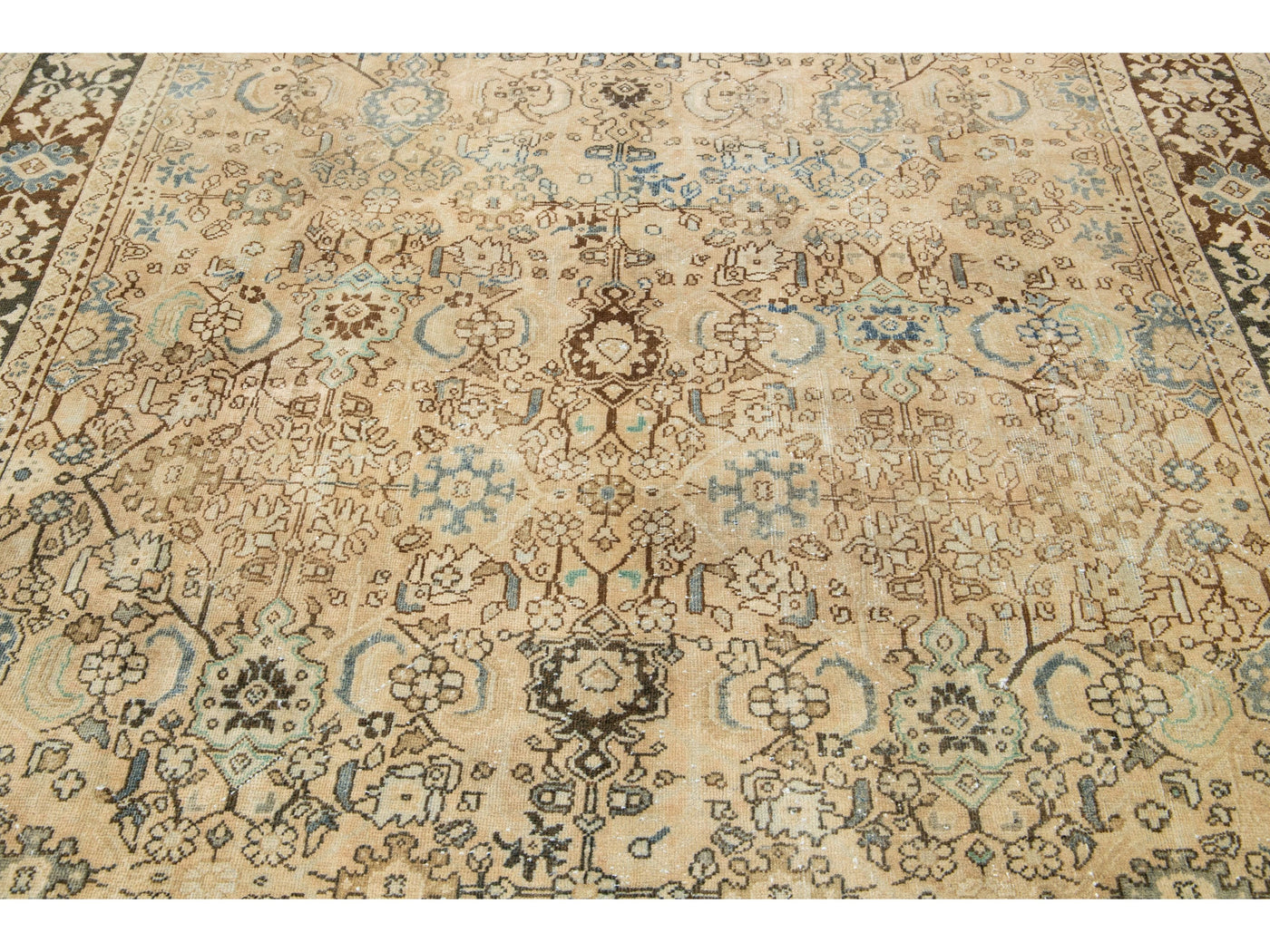 Antique Mahal Wool Rug 8 X 11