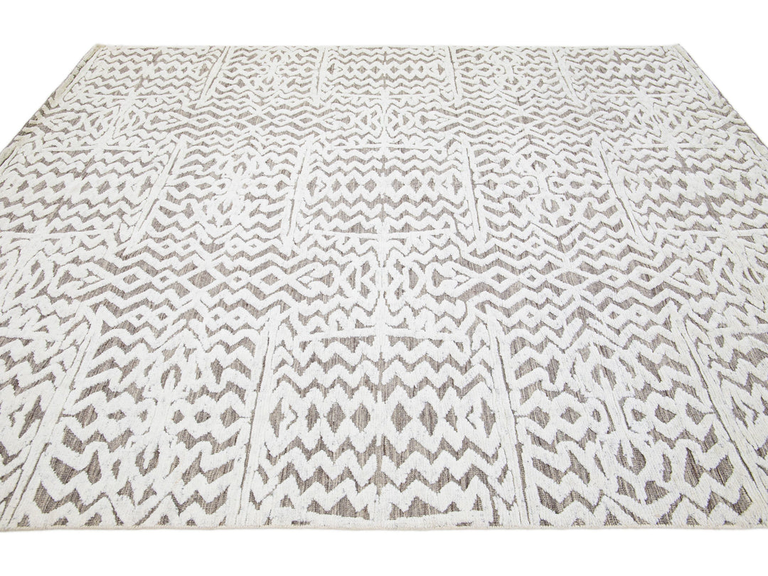 Modern Moroccan Wool Rug 8 X 10