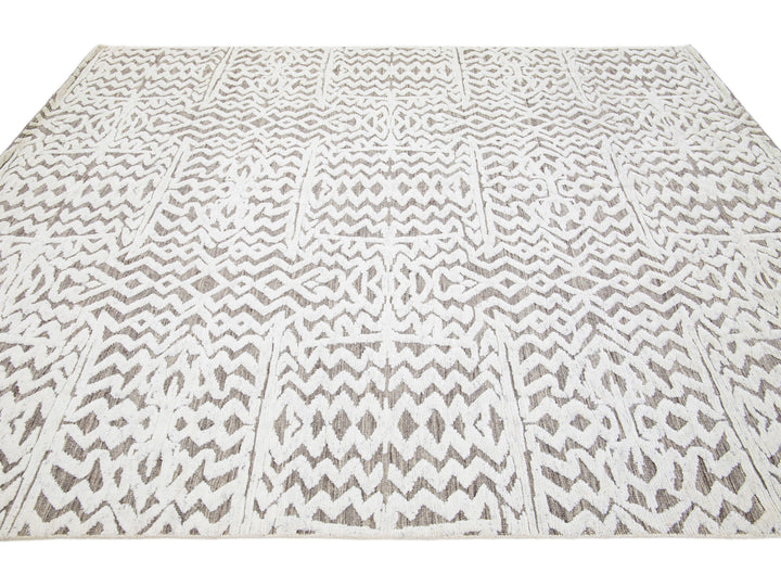 Modern Moroccan Wool Rug 8 X 10