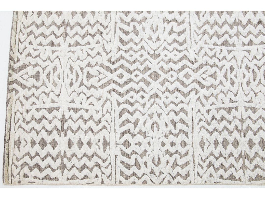 Modern Moroccan Wool Rug 8 X 10