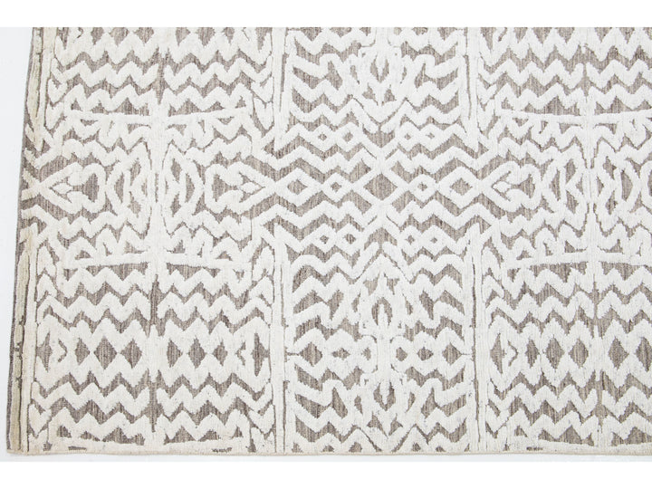 Modern Moroccan Wool Rug 8 X 10