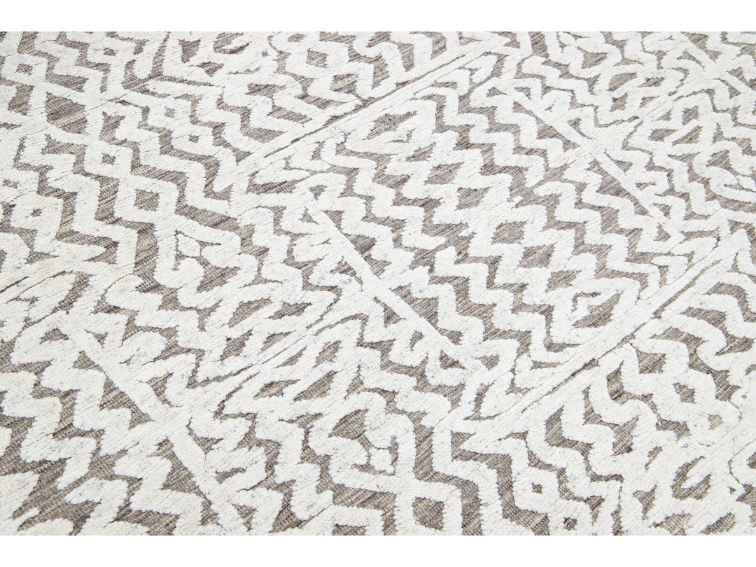Modern Moroccan Wool Rug 8 X 10