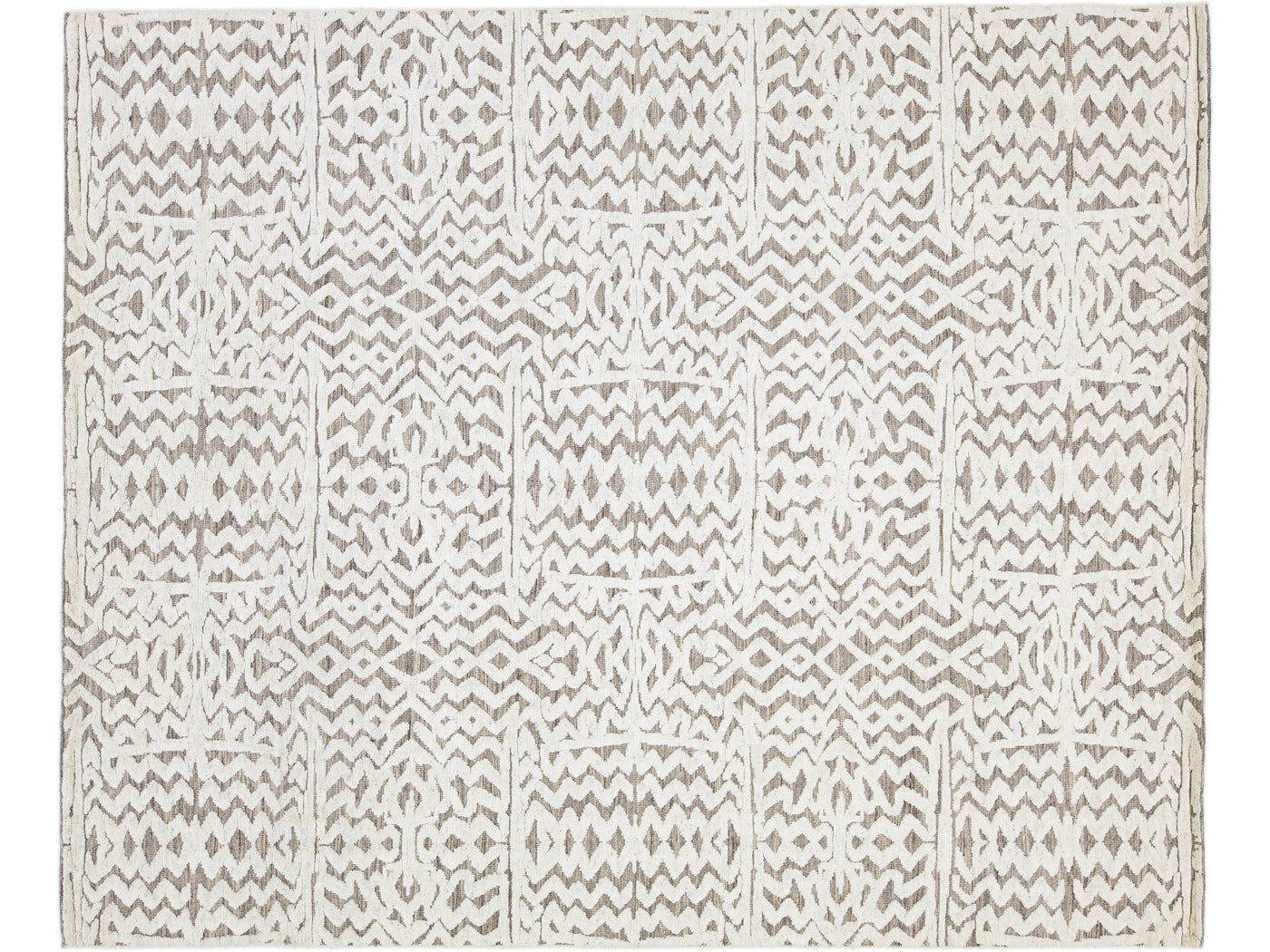 Modern Moroccan Wool Rug 8 X 10