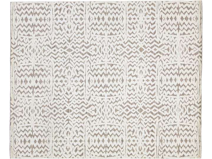 Modern Moroccan Wool Rug 8 X 10
