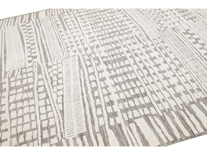 Modern Moroccan Wool Rug 8 X 10