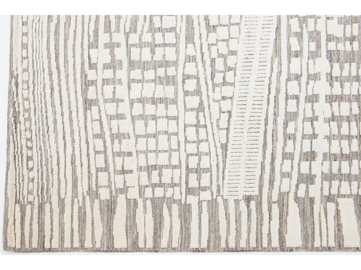 Modern Moroccan Wool Rug 8 X 10