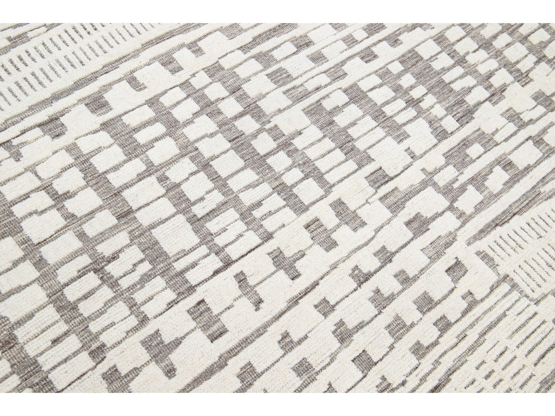 Modern Moroccan Wool Rug 8 X 10