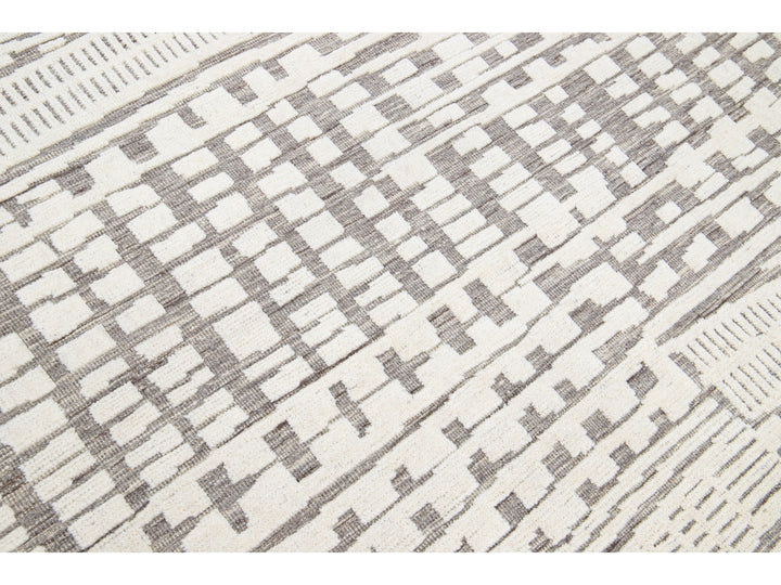 Modern Moroccan Wool Rug 8 X 10