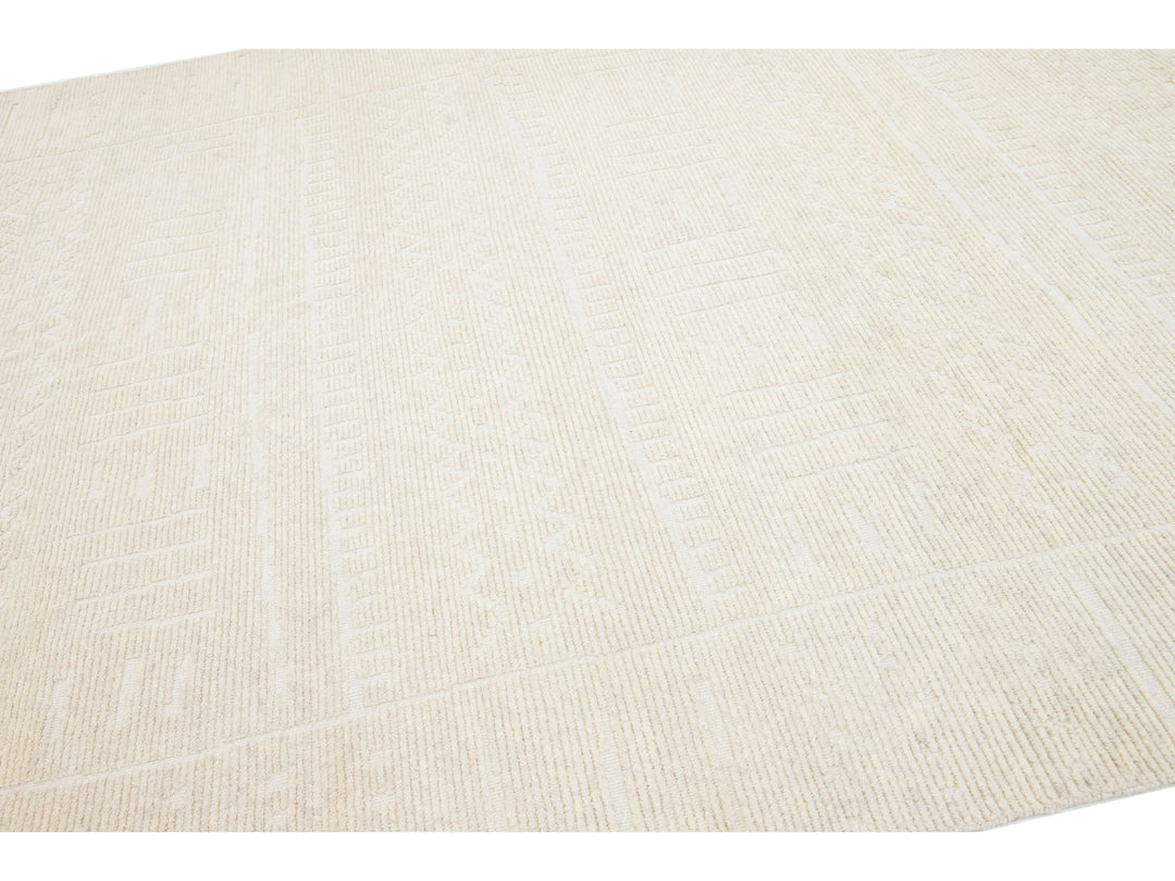 Modern Moroccan Wool Rug 8 X 10