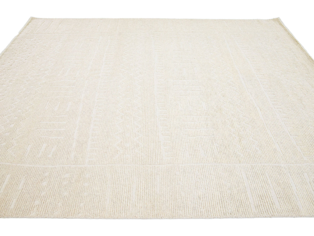 Modern Moroccan Wool Rug 8 X 10