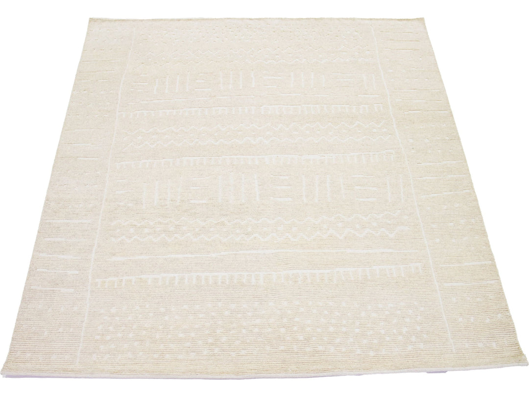 Modern Moroccan Wool Rug 8 X 10