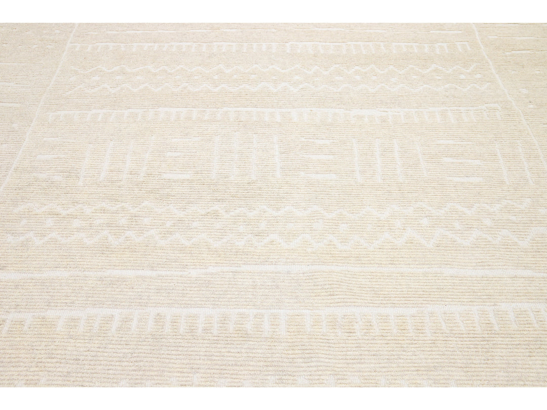 Modern Moroccan Wool Rug 8 X 10