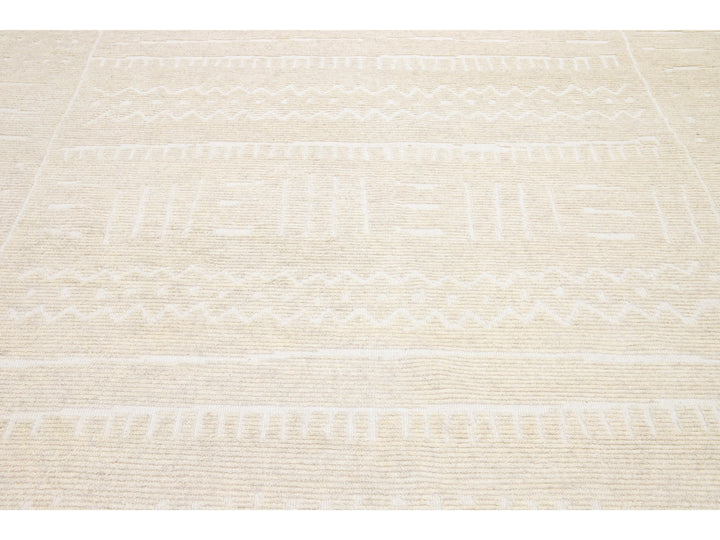 Modern Moroccan Wool Rug 8 X 10