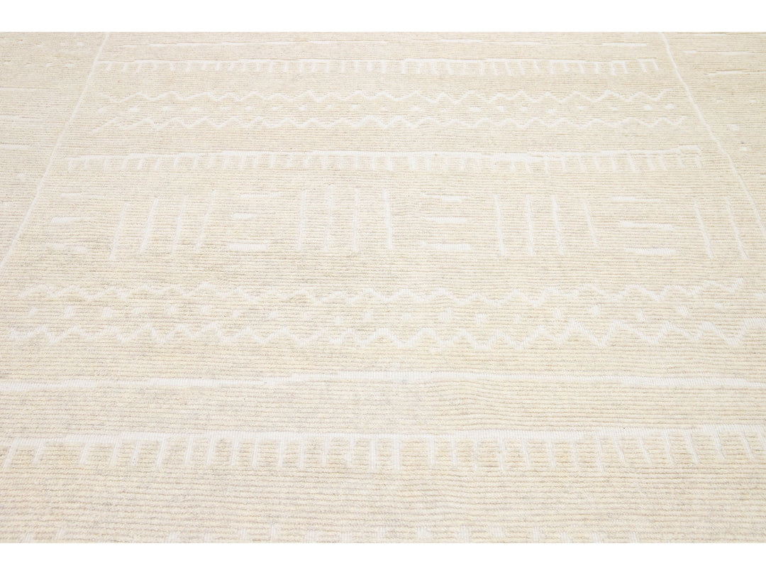 Modern Moroccan Wool Rug 8 X 10