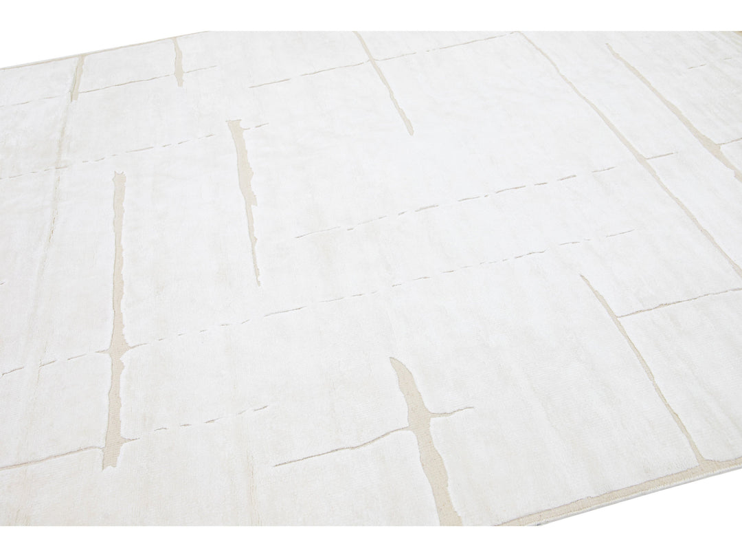 Modern Moroccan Wool Rug 8 X 10