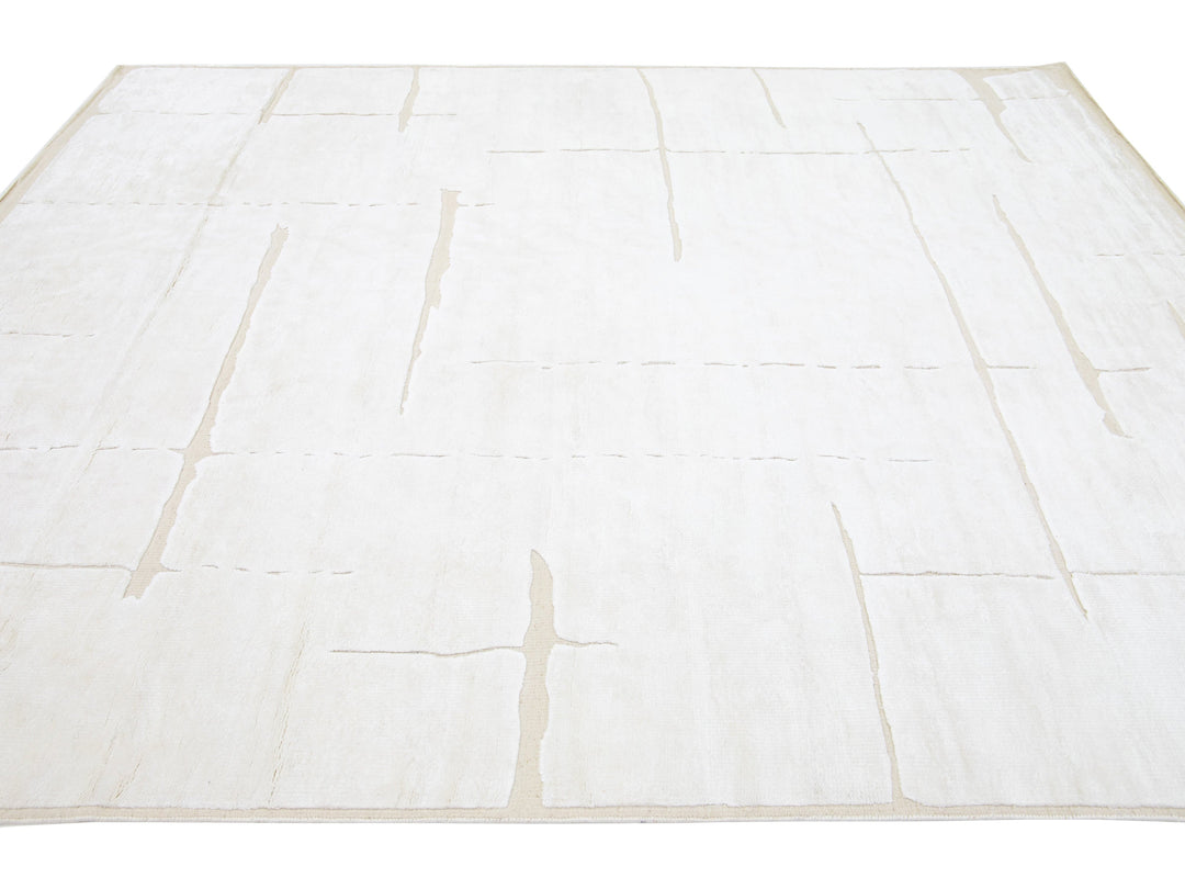Modern Moroccan Wool Rug 8 X 10