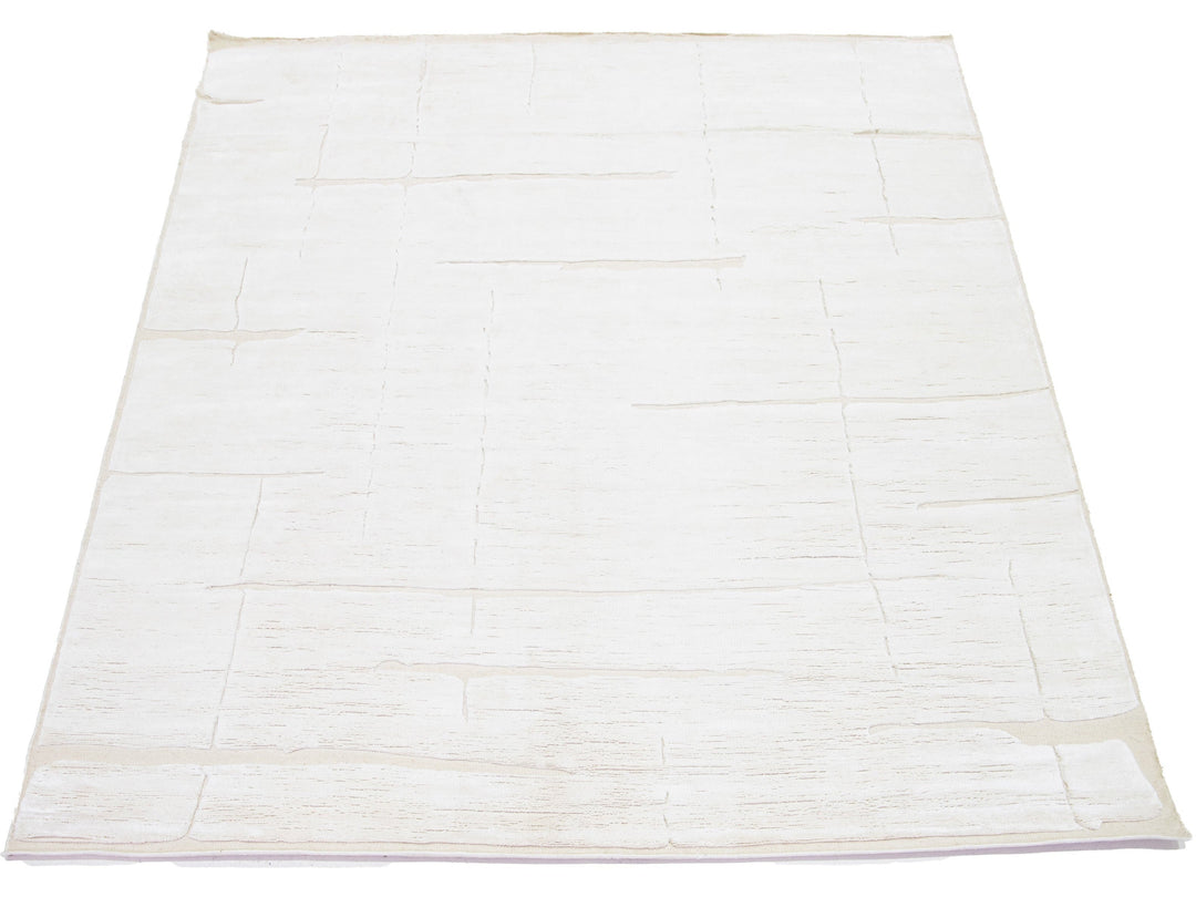 Modern Moroccan Wool Rug 8 X 10