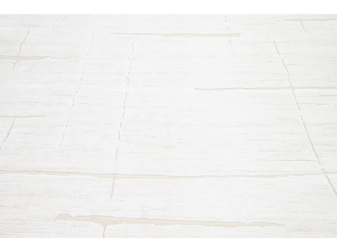 Modern Moroccan Wool Rug 8 X 10